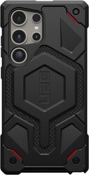 Urban Armor Gear UAG Samsung Galaxy S24 ULTRA case cover Monarch Pro Kevlar MagSafe Compatible (25 Feet Drop Tested) - Kevlar Black